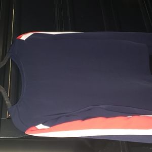 Zara blue crop top long sleeve.